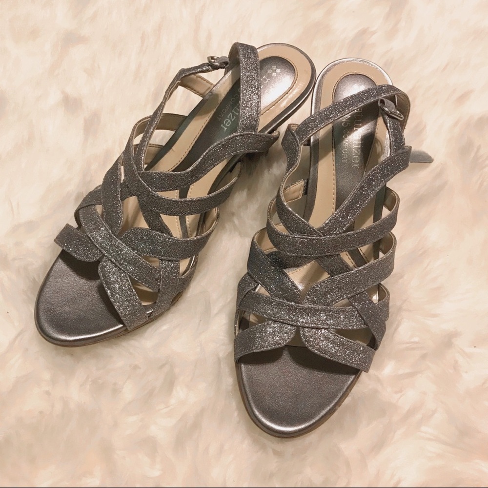 Silver Glittery Heels